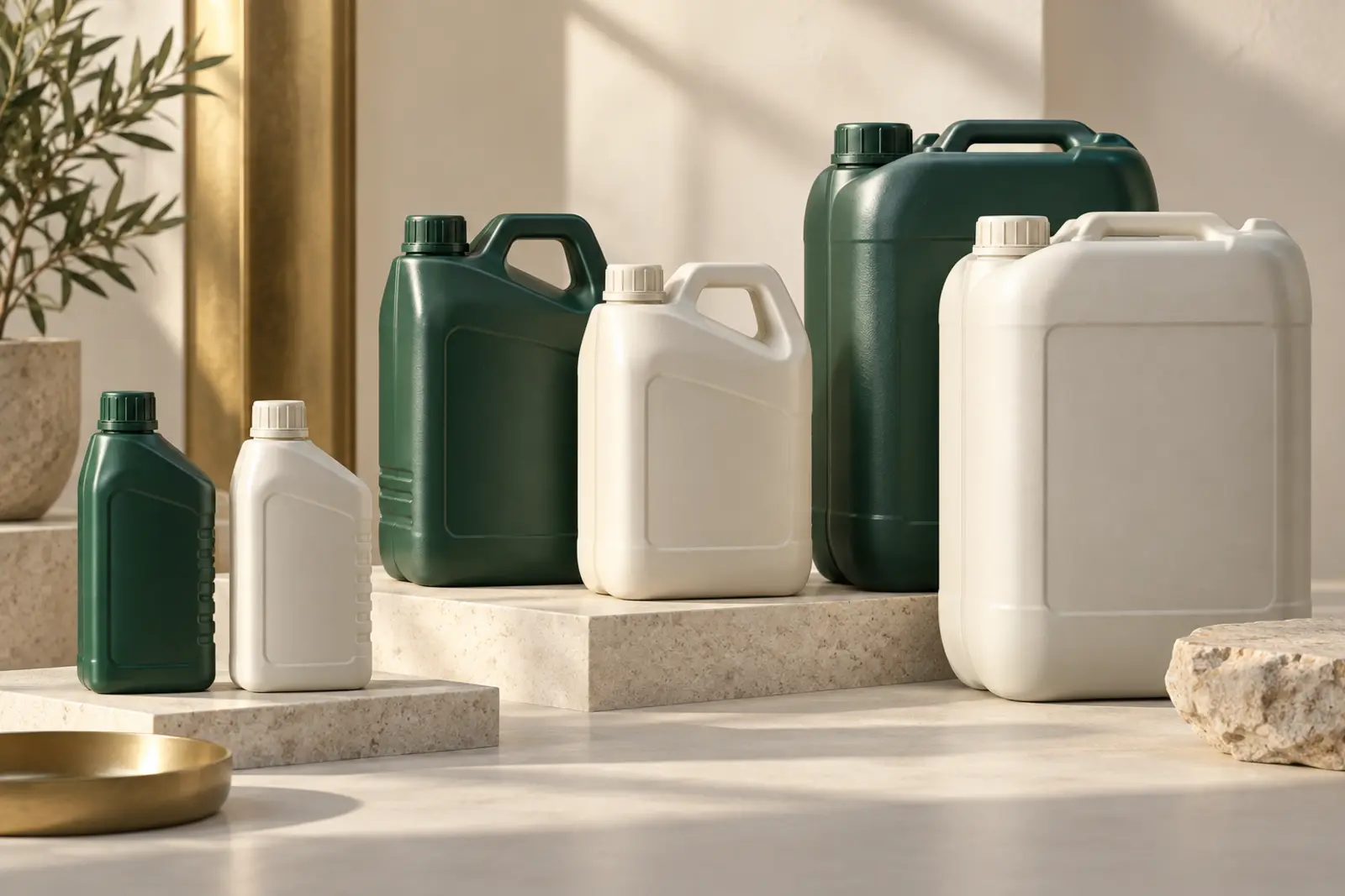 1–10 litre containers made from HDPE
