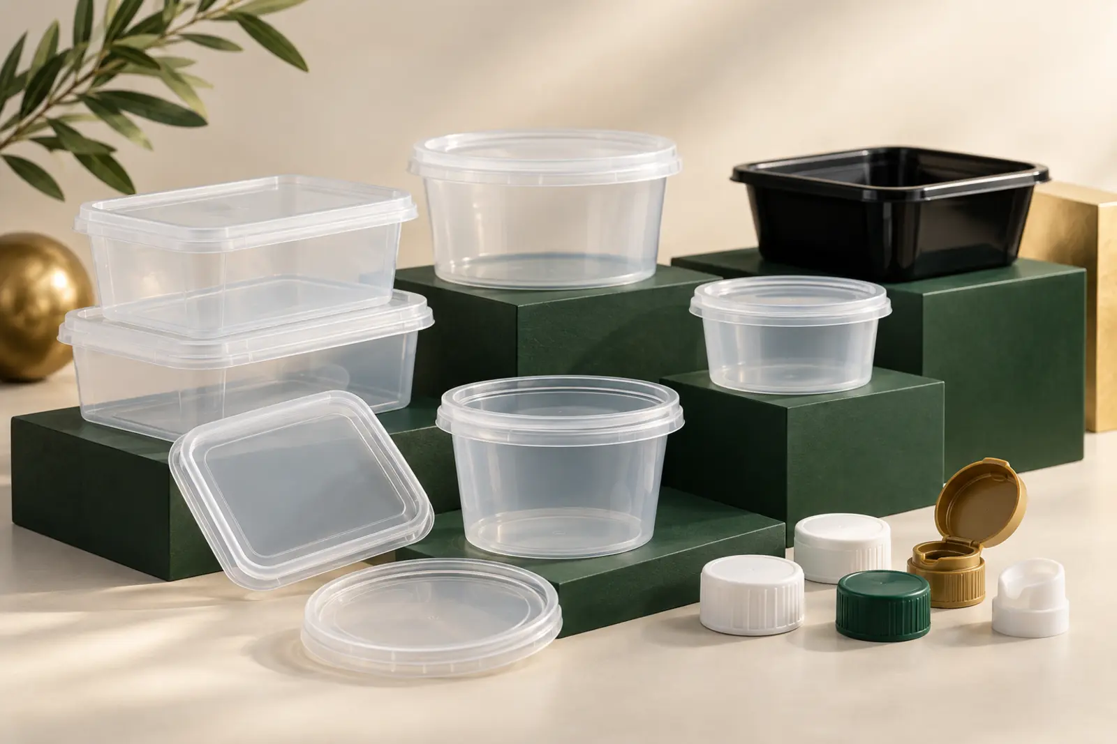 Packaging products made from recycled plastic