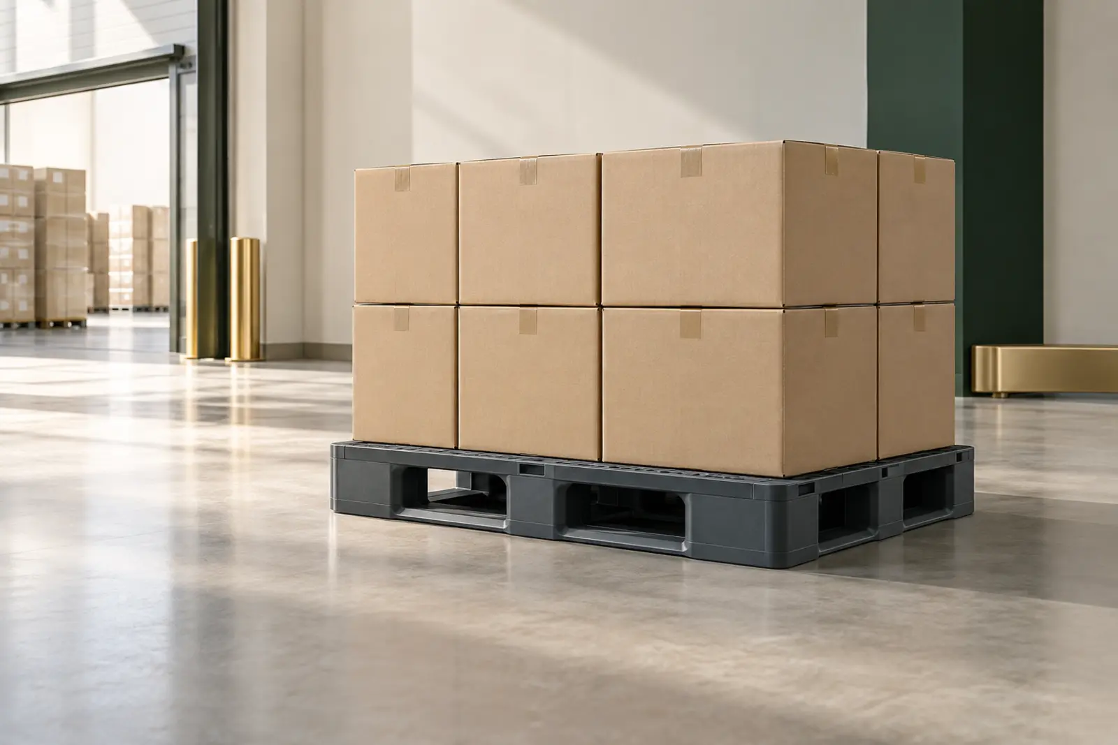 Pallets products made from recycled plastic